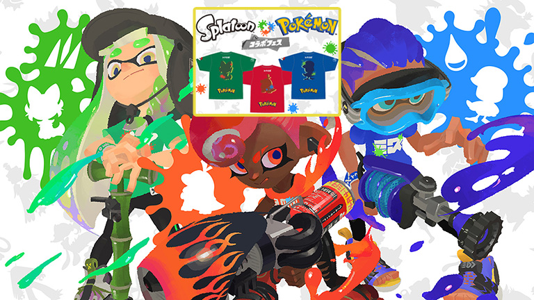 フェスTをリアルに着こなす──「Tシャツ Splatoon×Pokémon」抽選販売 ...