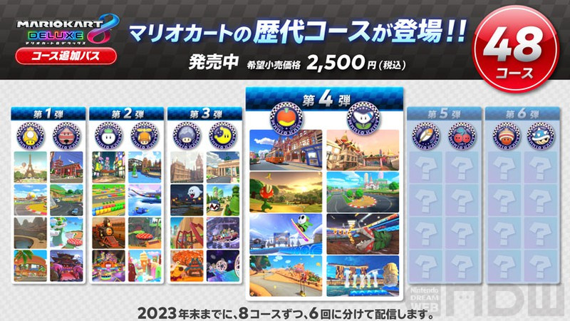 マリオカート８ デラックス コース追加パス」第4弾が2023年3月9日(木 ...