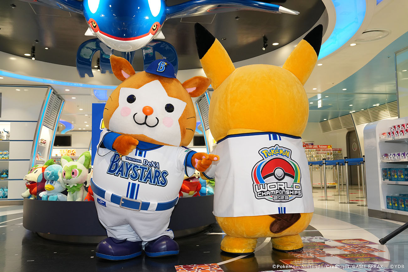 横浜DeNAベイスターズとポケモンがコラボ！ ピカチュウデザインのキャップ・ヘルメットを選手が着用して試合に挑む「ポケモンボールパーク