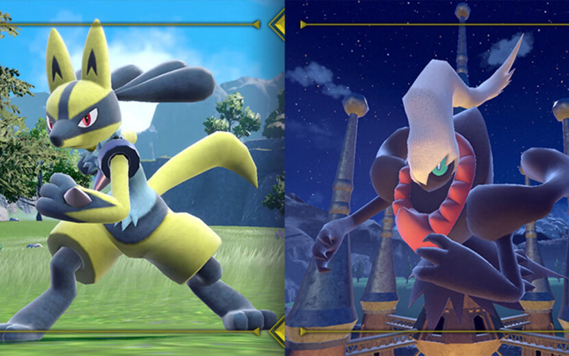 ふしぎなおくりもの」で「ダークライ」と色違いの「かがやくルカリオ