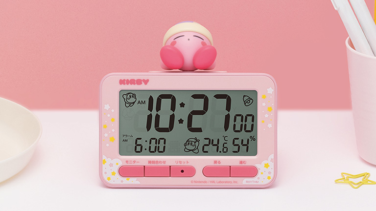 時計の上で眠るカービィがかわいい！ 9月上旬より「星のカービィ