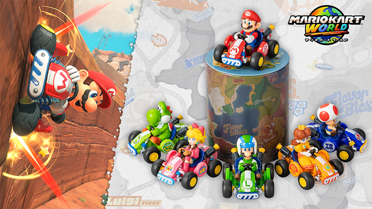 【新品】MARIOKART WORLD マリオカートワールド マリオたちが缶の曲面を走る!?『マリオカート ワールド』の「ウォール